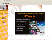 Tablet Screenshot of boletinvipassana.tripod.com