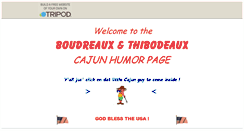 Desktop Screenshot of cajunguy20.tripod.com