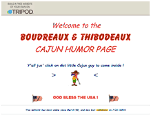 Tablet Screenshot of cajunguy20.tripod.com