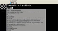 Desktop Screenshot of carsmoviescript.tripod.com