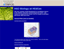 Tablet Screenshot of hgc-bio.tripod.com