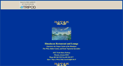 Desktop Screenshot of himalayanrestaurant.tripod.com