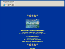 Tablet Screenshot of himalayanrestaurant.tripod.com