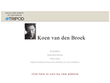 Tablet Screenshot of koenvd.tripod.com