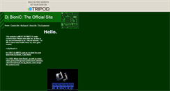 Desktop Screenshot of djbionic1.tripod.com