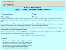 Tablet Screenshot of galeriaartecristalbohemia.tripod.com