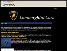 Tablet Screenshot of lamborghinicars.tripod.com