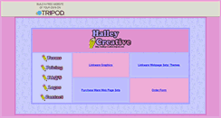 Desktop Screenshot of halleycreative.tripod.com