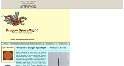 Desktop Screenshot of dragonspaceflight.tripod.com