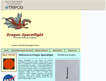 Tablet Screenshot of dragonspaceflight.tripod.com