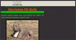 Desktop Screenshot of hurricanepitbulls.tripod.com