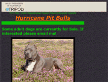 Tablet Screenshot of hurricanepitbulls.tripod.com