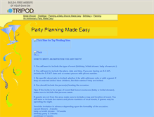 Tablet Screenshot of partyplanningideas.tripod.com
