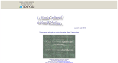 Desktop Screenshot of mondeculturel.tripod.com