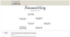 Desktop Screenshot of housesit.tripod.com