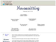 Tablet Screenshot of housesit.tripod.com