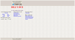 Desktop Screenshot of duebills.tripod.com