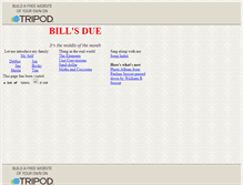 Tablet Screenshot of duebills.tripod.com