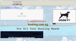 Desktop Screenshot of boatingsingapore.tripod.com