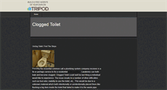 Desktop Screenshot of cloggedtoilet.tripod.com