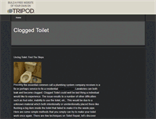 Tablet Screenshot of cloggedtoilet.tripod.com