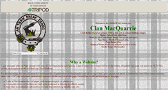 Desktop Screenshot of clanmacquarrie.tripod.com