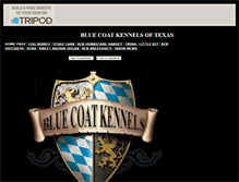 Tablet Screenshot of bluecoatkennels.tripod.com