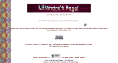 Desktop Screenshot of lillandra.tripod.com