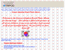 Tablet Screenshot of koreanadoptionboard.tripod.com