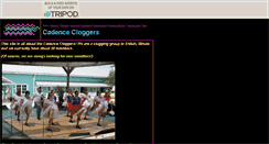 Desktop Screenshot of cadencecloggers.tripod.com