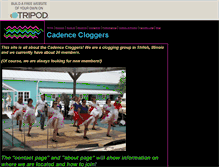 Tablet Screenshot of cadencecloggers.tripod.com