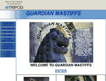 Tablet Screenshot of guardianmastiffs.tripod.com