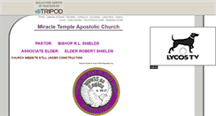 Desktop Screenshot of miracletempleapostolic.tripod.com