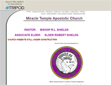 Tablet Screenshot of miracletempleapostolic.tripod.com