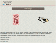 Tablet Screenshot of danceologyri.tripod.com