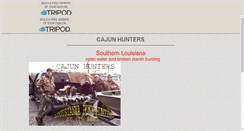 Desktop Screenshot of cajunhunters.tripod.com