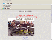 Tablet Screenshot of cajunhunters.tripod.com