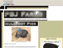 Tablet Screenshot of pbjfarm.tripod.com