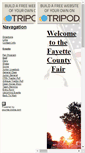 Mobile Screenshot of fayettecountyfair.tripod.com