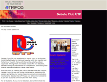 Tablet Screenshot of debateclubutp.tripod.com