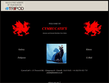 Tablet Screenshot of cymrucaths.tripod.com