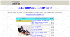 Desktop Screenshot of electronicshobbykits.tripod.com