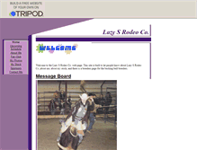 Tablet Screenshot of lazysrodeoco.tripod.com