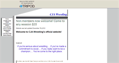 Desktop Screenshot of cjawrestling.tripod.com