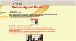 Desktop Screenshot of mothersagainstknives.tripod.com