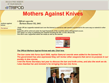 Tablet Screenshot of mothersagainstknives.tripod.com