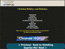 Tablet Screenshot of holydays.tripod.com