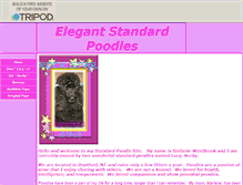 Tablet Screenshot of elegantpinkpoodles.tripod.com
