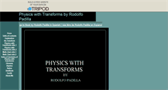 Desktop Screenshot of physicstransforms.tripod.com