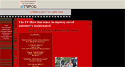 Desktop Screenshot of chickscanfixcarstoo.tripod.com